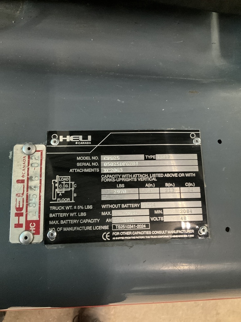 HELI CPD25-GD2P 05025DF6284