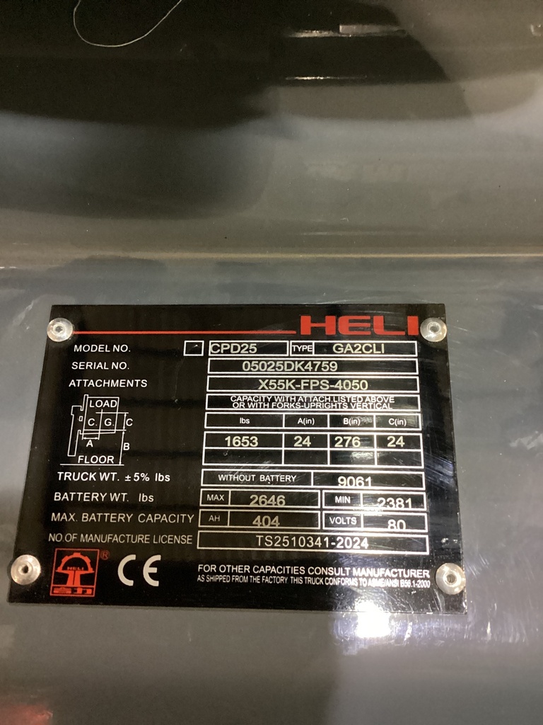 L-1674 - 2023 HELI 5000LBS