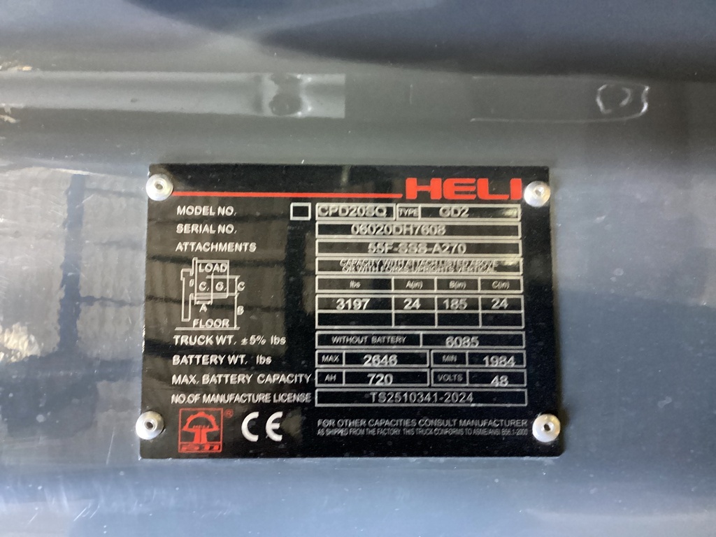 L-1828 - 2023 HELI 4000LBS