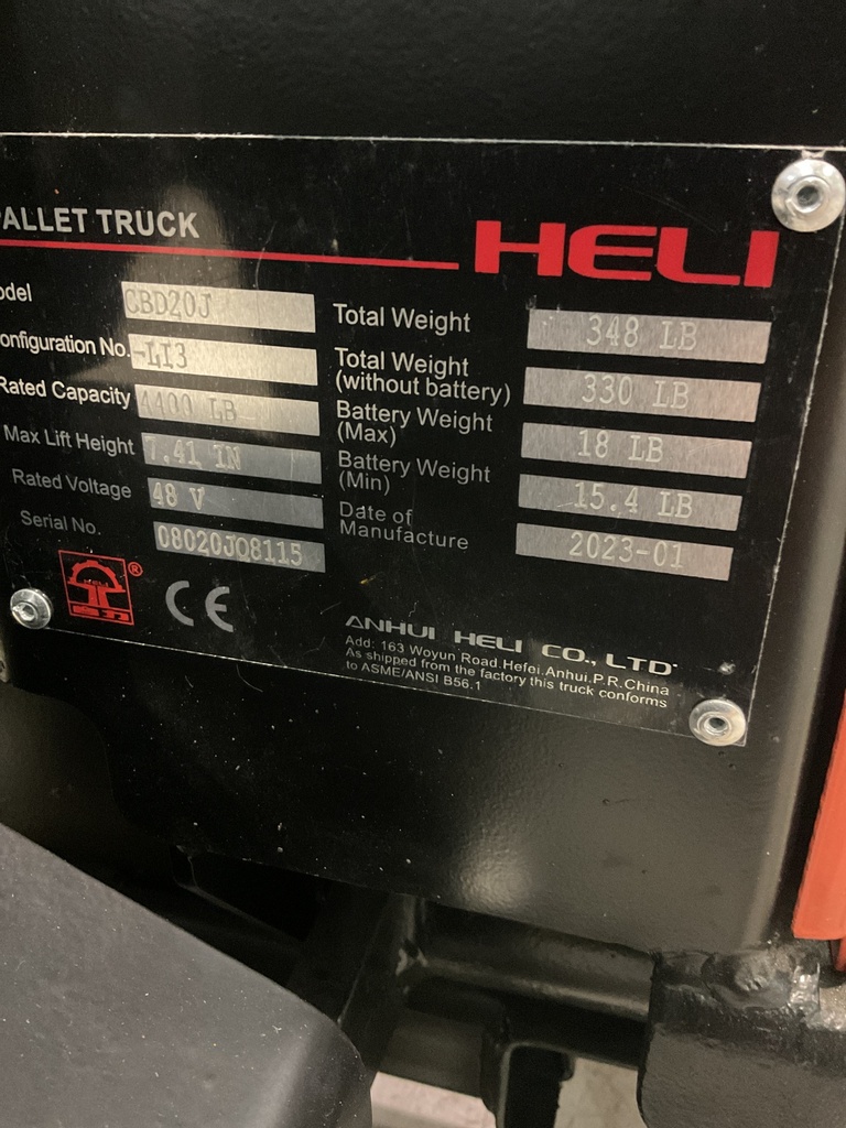 L-2011 - 2023 HELI 4400LBS
