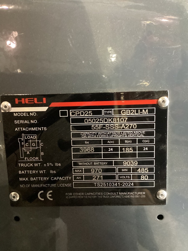 L-1931 - 2023 HELI 5000LBS