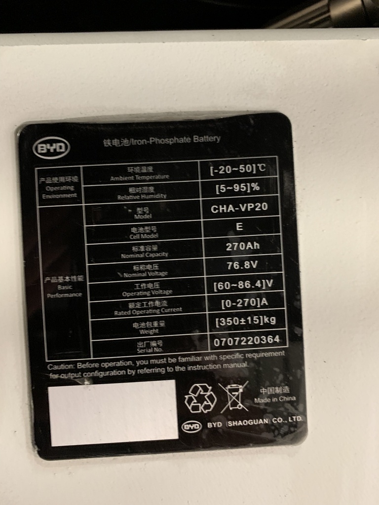 54348 - 2022 BYD 5000LBS