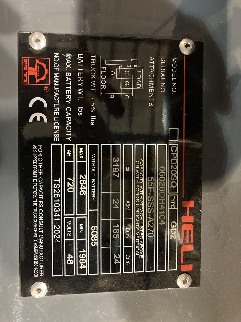 L-1429 - 2022 HELI 4000LBS