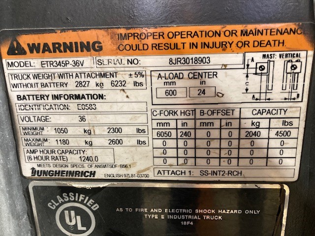 L-1445 - 2008 CATERPILLAR 4500LBS