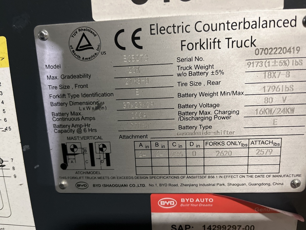 BYD ECB27C 0702220419