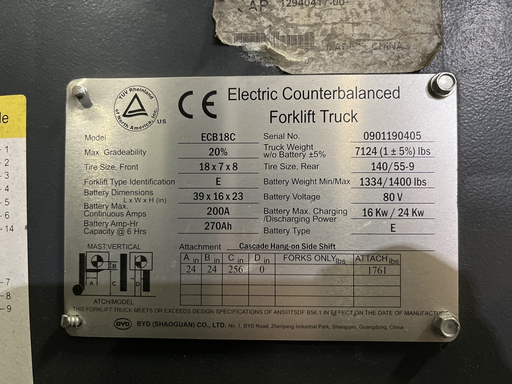 BYD ECB18C 0901190405