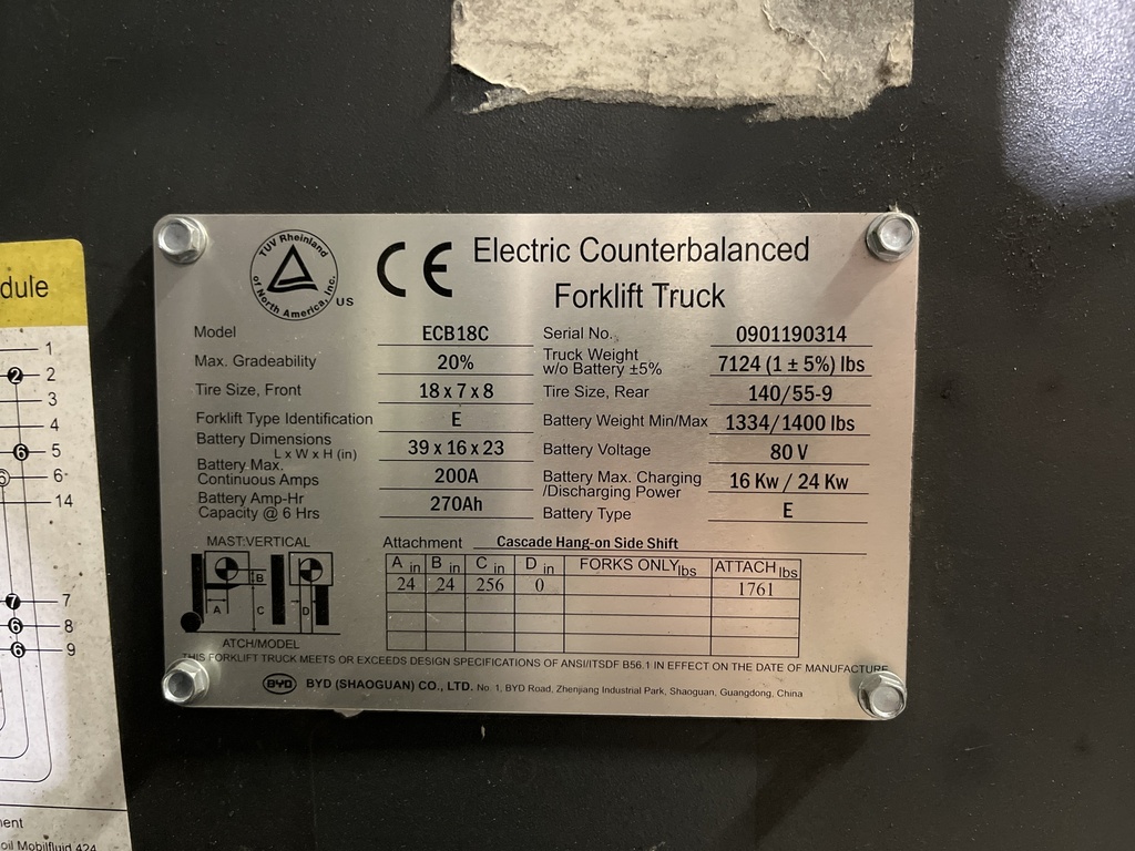 BYD ECB18C 0901190314
