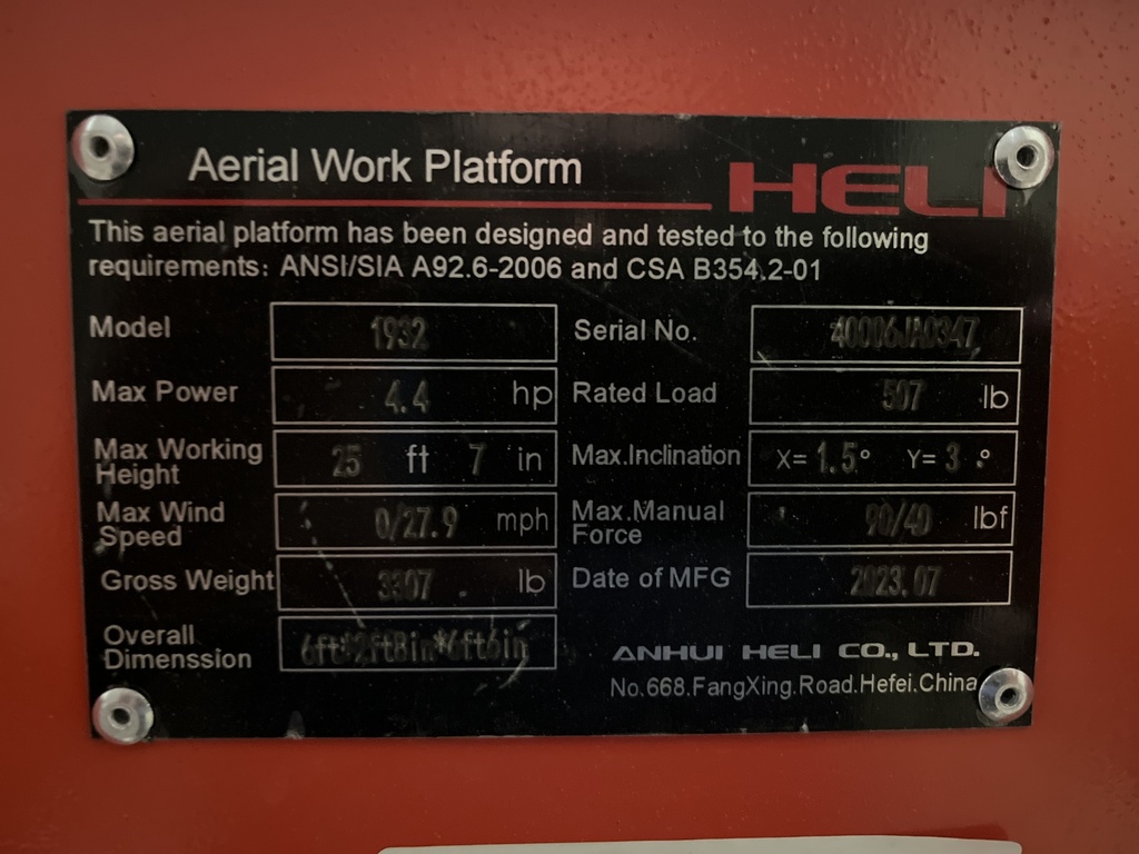 HELI JS0607W 40006JA0347