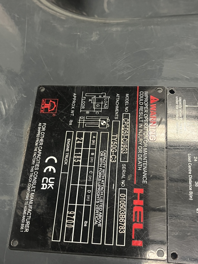 HELI CPCD50-CU9G3 010503B6783